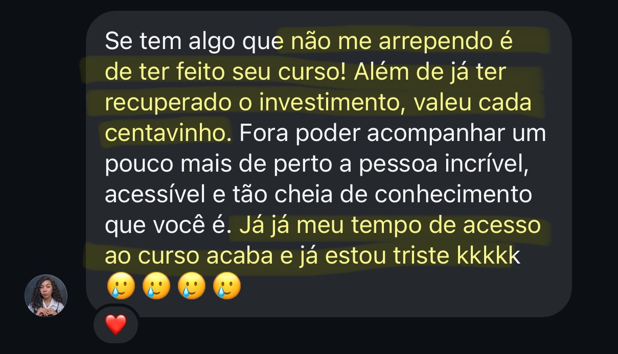 Feedback de aluno